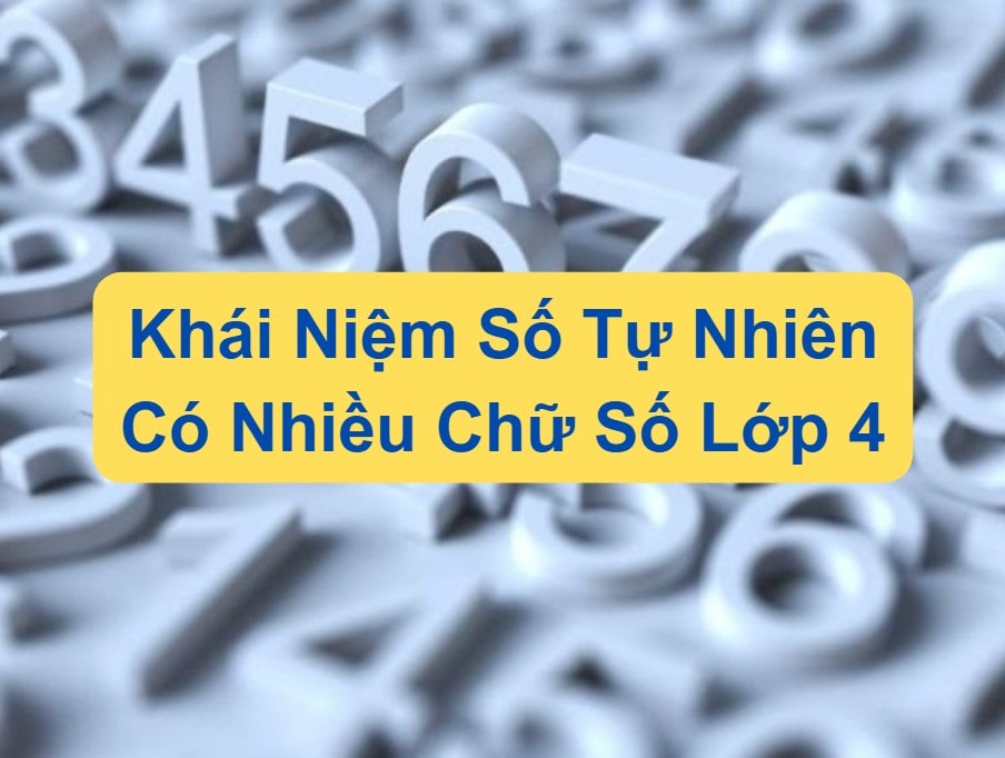 Khái niệm số tự nhiên có nhiều chữ số lớp 4